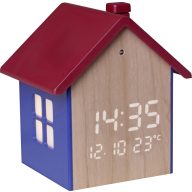   TFA Dostmann 60.2046.06 Kvarc Ébresztőóra Kék, Piros, Fa Riasztási idők 1