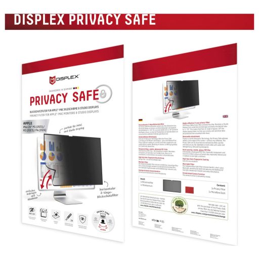 DISPLEX E.V.I. - DISPLEX Privacy Safe Apple iMac 24 M1/M3/M4 Kijelzővédő üveg belátás védelemmel Apple iMac 24&quot  1 db 02090