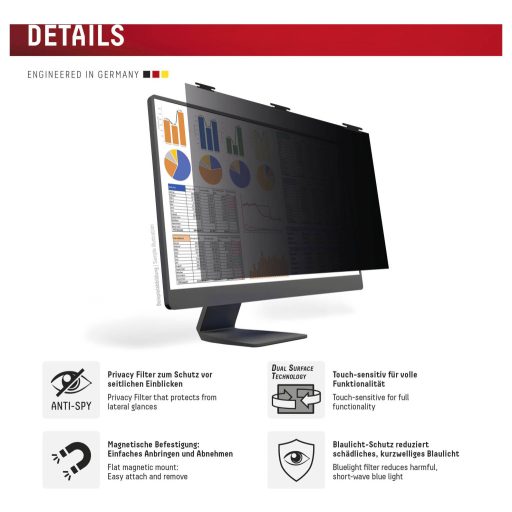 DISPLEX Kijelzővédő üveg belátás védelemmel Universell Univerzális 1 db 02089