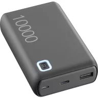   Cellularline CELLULARLINE - Power Bank ESSENCE Turbo 10000 Black - Batterie Powerbank 10000 mAh Lítiumion Mikro USB, USB-A, USB-C® Fekete