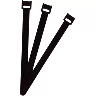   FASTECH® Tépőzár kábelkötegelő Kötegeléshez Bolyhos és horgos fél (H x Sz) 200 mm x 13 mm Fekete 100 db