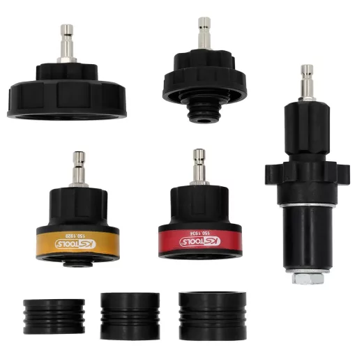 KS Tools 150.2330 Hűtőrendszer adapterkészlet, 8 darabos, ázsiai járművekhez
