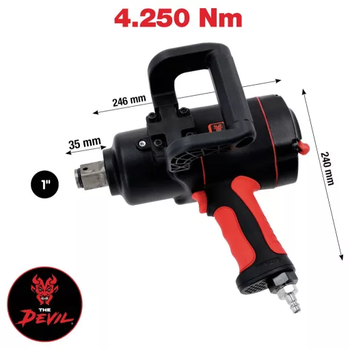 KS Tools 512.1015 Sűrített levegős ütvecsavarozó Forgatónyomaták (max.): 4250 Nm