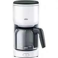   Braun Braun KF 3120 WH Filterkaffeemaschine - Kávéfőző Fehér Kapacitás, csésze=10 Filteres kávé funkcióval