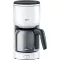 Braun Braun KF 3120 WH Filterkaffeemaschine - Kávéfőző Fehér Kapacitás, csésze=10 Filteres kávé funkcióval