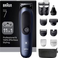   Braun Braun Series 7 All-In-One Style Kit AIO7 Szakállvágóó, Hajvágó, Tesztszőrzet nyíró Fekete, Kék