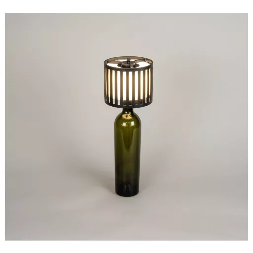 Konstsmide 7837-752 Bottle LED-es akkus asztali lámpa Fekete