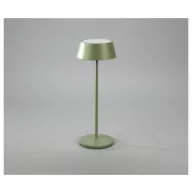   Konstsmide 7839-630 Menton LED-es akkus asztali lámpa Zöldes szürke