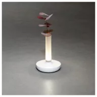   Konstsmide 7827-253 Biarritz LED-es akkus asztali lámpa Fehér