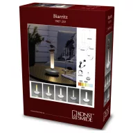   Konstsmide 7827-253 Biarritz LED-es akkus asztali lámpa Fehér