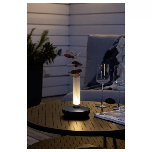 Konstsmide 7827-373 Biarritz LED-es akkus asztali lámpa Sötétzöld