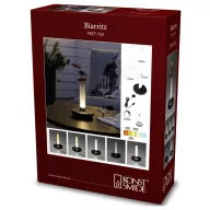   Konstsmide 7827-753 Biarritz LED-es akkus asztali lámpa Fekete