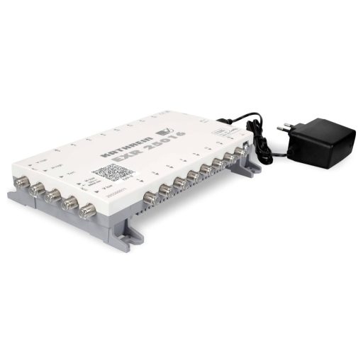 Kathrein EXR 25016 Sat multikapcsoló Bemenetek (multikapcsoló): 5 (4 SAT/1 terresztikus) Résztvevők száma: 16 Készenléti funkció, Quad LNB-re alkalmas