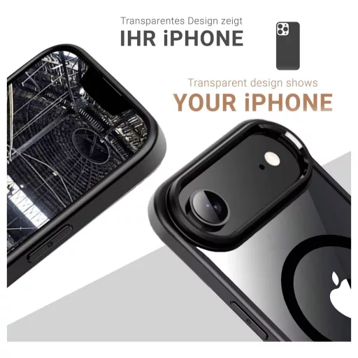 JT Berlin Case Apple iPhone Air Fekete, Átlátszó 11160