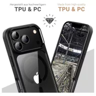 JT Berlin Case Apple iPhone 17 Pro Fekete, Átlátszó 11161