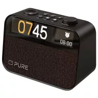   Pure Moment Rádiós ébresztőóra Hangulatfény Kávéfekete