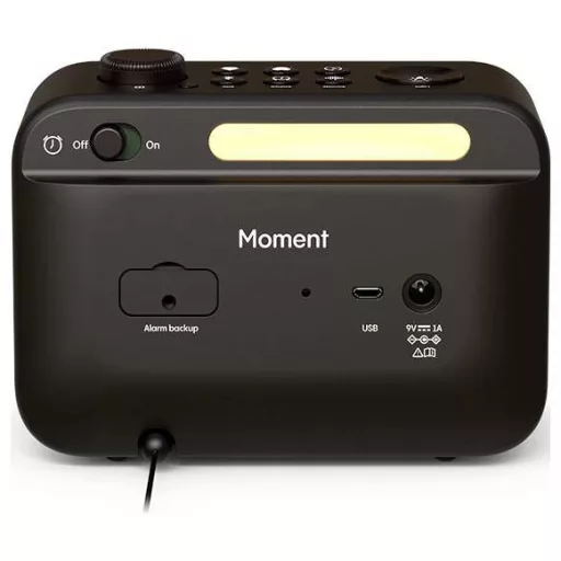 Pure Moment Rádiós ébresztőóra Hangulatfény Kávéfekete