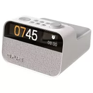   Pure Moment Charge Rádiós ébresztőóra Hangulatfény, Vezeték nélküli töltés Gyapjúfehér