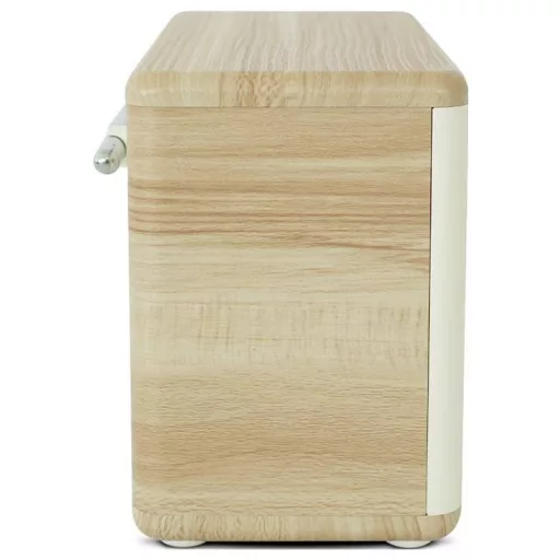 Pure Classic H4 Cotton White/Oak EU/UK Asztali rádió DAB+, FM Bluetooth®, AUX Ébresztő funkció Tölgy, Fehér