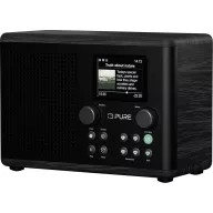   Pure Classic H4i Black-Black Ash EU/UK Táskarádió Internet, DAB+, FM DAB+, Bluetooth®, USB, MP3, Internetrádió Fekete, Kőrisfa