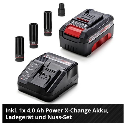 Einhell Professional IMPAXXO 18/450 4510074 Akkus ütvecsavarozó 450 Nm 18 V Vele szállított akkuk száma 1 4 Ah Lítiumion kefe nélkül, akkuval, Töltővel