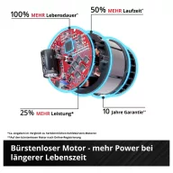   Einhell Professional IMPAXXO 18/450 4510074 Akkus ütvecsavarozó 450 Nm 18 V Vele szállított akkuk száma 1 4 Ah Lítiumion kefe nélkül, akkuval, Töltővel