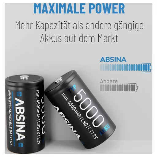 Babyakku Absina NiMH 1.2 V 4500 4 db