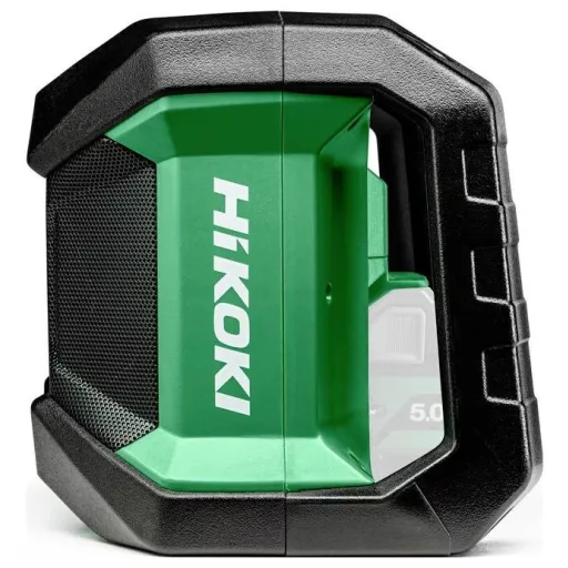 HiKOKI UR18DA Építkezési rádió DAB+, FM Bluetooth® ütésálló, porvédett, Fröccsenő víz ellen védett Fekete, Zöld