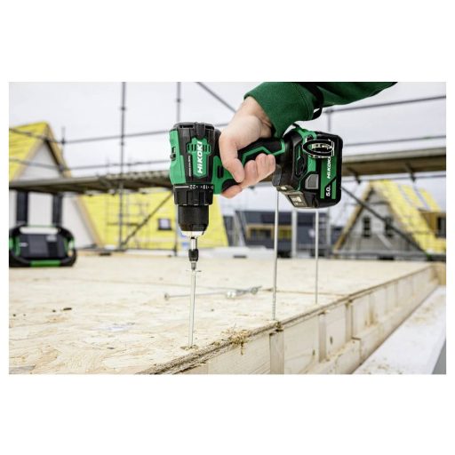 HiKOKI DS18DE DS18DEWHZ Akkus fúrócsavarozó 18 V 4 Ah Lítiumion 2. akkuval, Töltővel, Hordtáskával