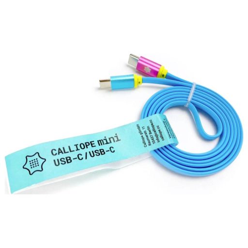CALLIOPE USB Kabel C > C Adat-/áramkábel Calliope [1x USB-C® dugó - 1x USB-C® dugó] 1 m Kék