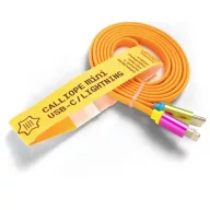   CALLIOPE USB Kabel C > Lightning Adat-/áramkábel Calliope [1x USB-C® dugó - 1x Apple Dock dugó Lightning] 1 m Narancs