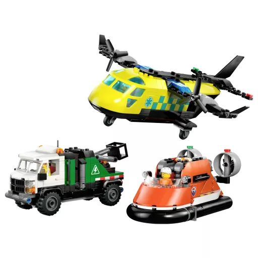 LEGO® CITY 60505 Kombinált készlet repülőgéppel, karbantartó járművel és légpárnás hajóval (60505)