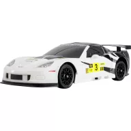   Amewi 1:18 RC modellautó Elektro Drift Corvette C6.R Drift Car Fehér Brushed 4WD RtF 2,4 GHz Akkuval és töltőkábellel, Takarékos készlet