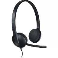   Logitech H340 Számítógép On Ear headset Vezetékes Stereo Fekete mikrofon zajelnyomás