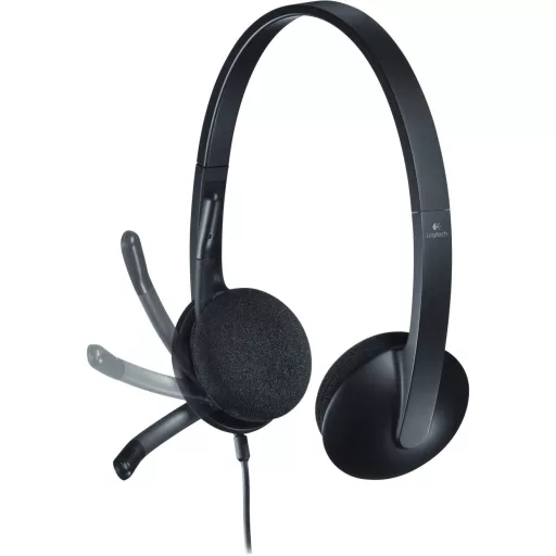 Logitech H340 Számítógép On Ear headset Vezetékes Stereo Fekete mikrofon zajelnyomás