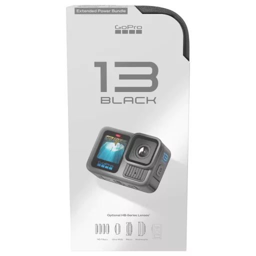 GoPro HERO13 POWER BUNDLE Akciókamera 5.3K, 4K, 2.7K, Full HD, Bluetooth, Kettős kijelző, Érintőkijelző, Porvédett, Vízálló , WLAN, Lassítíott felvétel,