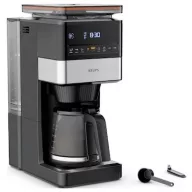   Krups KRUPS - KM 8428 Grind Aroma XL - Kaffee-Vollautomat Kávéfőző Fekete, Ezüst Kapacitás, csésze=18 Darálóval, Kijelző