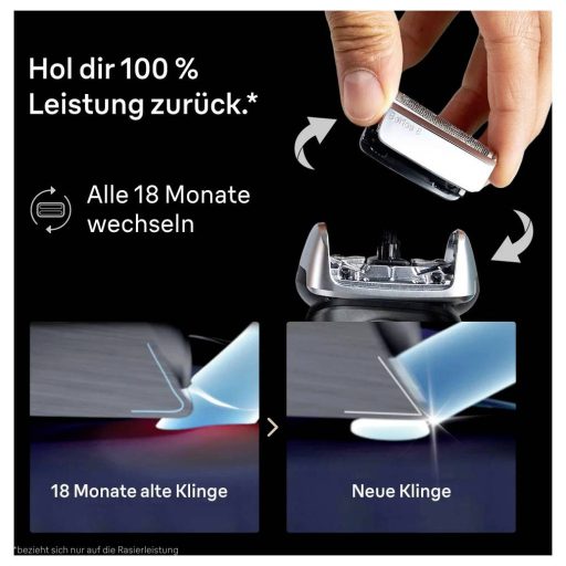 Braun Borotvafej Fekete, Nemesacél 1 db