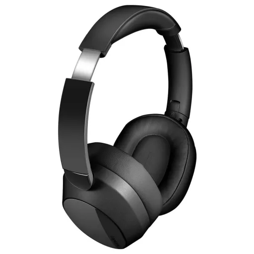 LogiLink BT0071 Over Ear fejhallgató Bluetooth® Fekete Noise Cancelling Távirányító, Homlokpánt, Headset