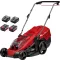 Einhell GE-CM 36/43 Li M Akku Akkus fűnyíró Akkuval, Töltővel, T markolat, Mulcsozó funkció, Állítható magasságú fogantyú, összehajtható, Hásó kidobó 36 V