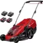 Einhell GE-CM 36/43 Li M Akku Akkus fűnyíró Akkuval, Töltővel, T markolat, Mulcsozó funkció, Állítható magasságú fogantyú, összehajtható, Hásó kidobó 36 V