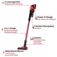   Einhell TE-SV 18 Li 2347187 Akkus kézi porszívó 18 V Akkuval, töltővel