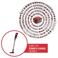  Einhell TE-SV 18 Li 2347187 Akkus kézi porszívó 18 V Akkuval, töltővel