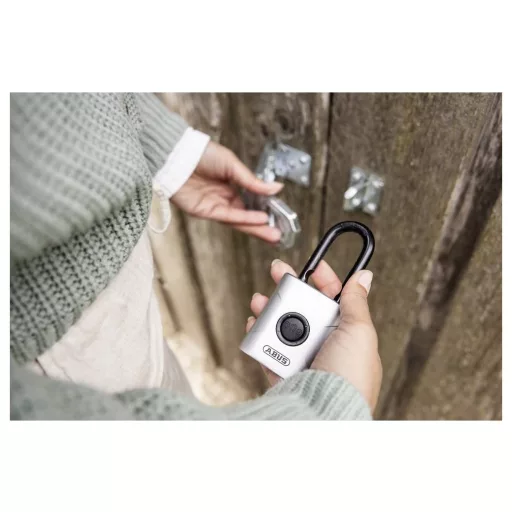 ABUS ABEO10000 Függő lakat Bluetooth Ezüst Bluetooth lakat