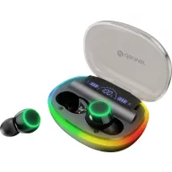   Denver TWE-55 In Ear fejhallgató Bluetooth®, Vezeték nélküli Stereo Fekete mikrofon zajelnyomás Töltőtok, Headset, Érintéses vezérlés, Elemtöltés kijelzés