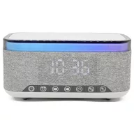  Denver CRQ-225 Rádiós ébresztőóra FM Bluetooth®, MP3, SD, URH, AUX Vezeték nélküli töltés, Ébresztő funkció Szürke