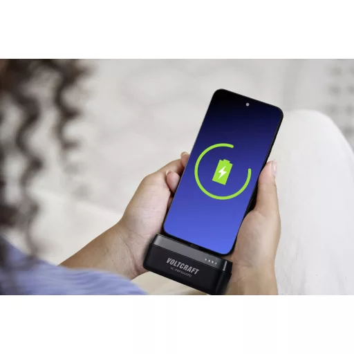 VOLTCRAFT VC-PBP3040PD Powerbank 4500 mAh Power Delivery Lítiumion Fekete (matt) állapotjelző