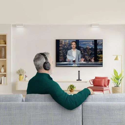 Hama Over Ear fejhallgató Vezeték nélküli, Rádiójel vezérlésű, Bluetooth® Fekete Hangerő szabályozás TV
