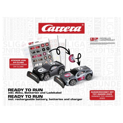 Carrera 370430041 1:43 RC modellautó Akkuval és töltőkábellel