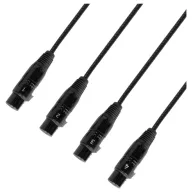   DEFENDER by Adam Hall K4CATBOXXF3 DMX, Audio Átalakító [1x RJ45 - 4x XLR alj, 3 pólusú] 0.3 m